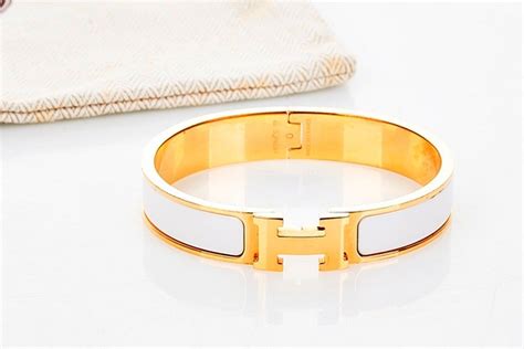 hermes white gold h bracelet|hermes h bracelet price.